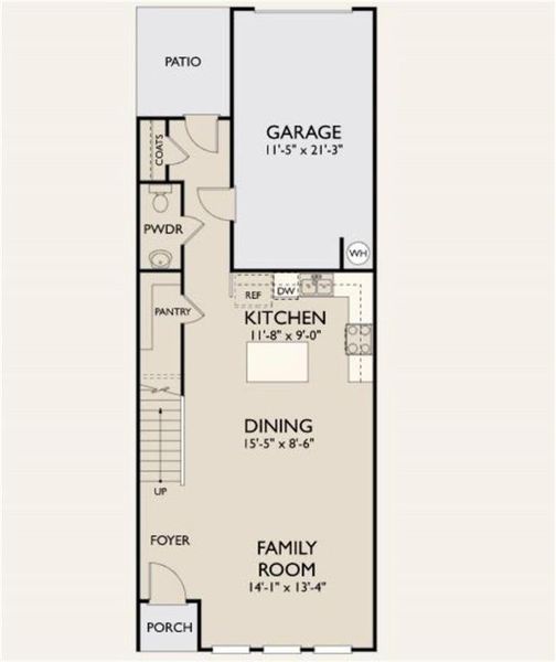 2D floor plan layout of this home in Park Vue, Atlanta, GA (Image 3).