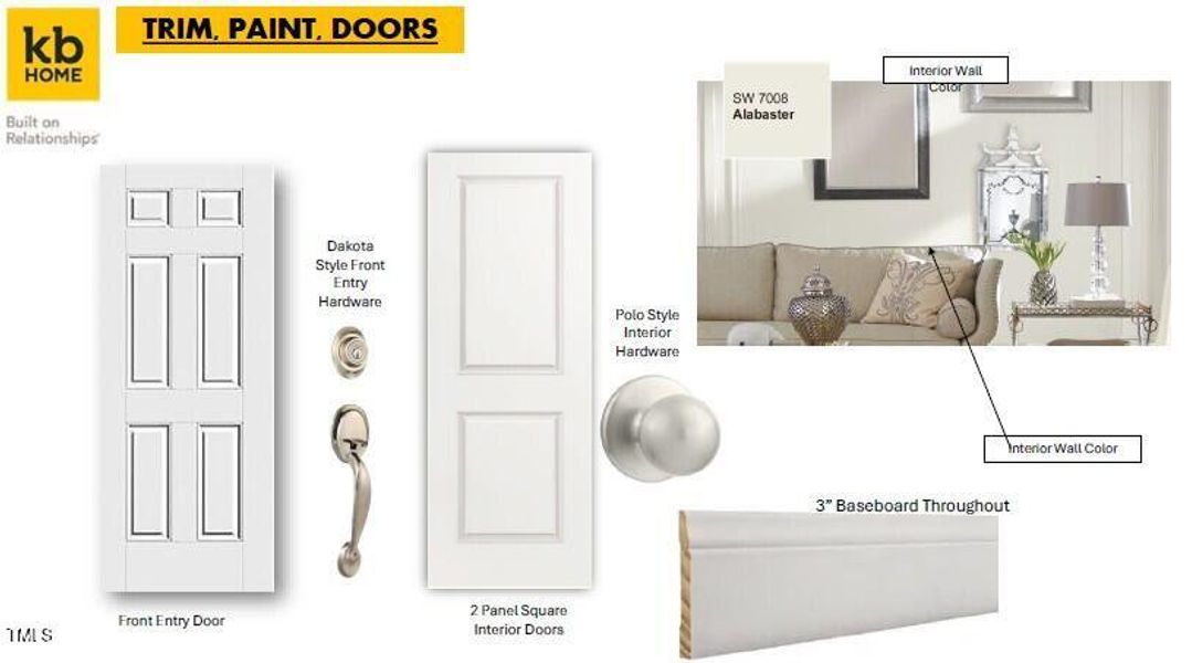 Trim, Door, Paint Selection Trim, Door, Paint Selection