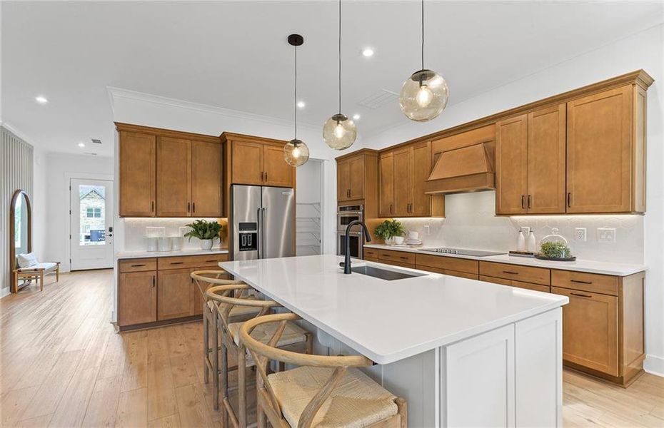 Furnished interior view inside a new home in Reunion, Flowery Branch (Image 12).