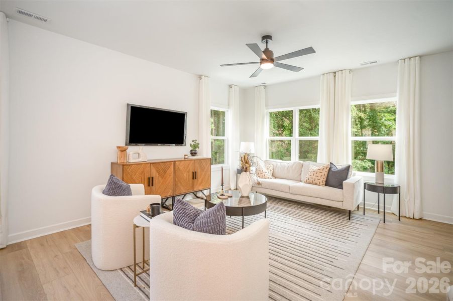 Furnished interior view inside a new home in , Charlotte (Image 4).