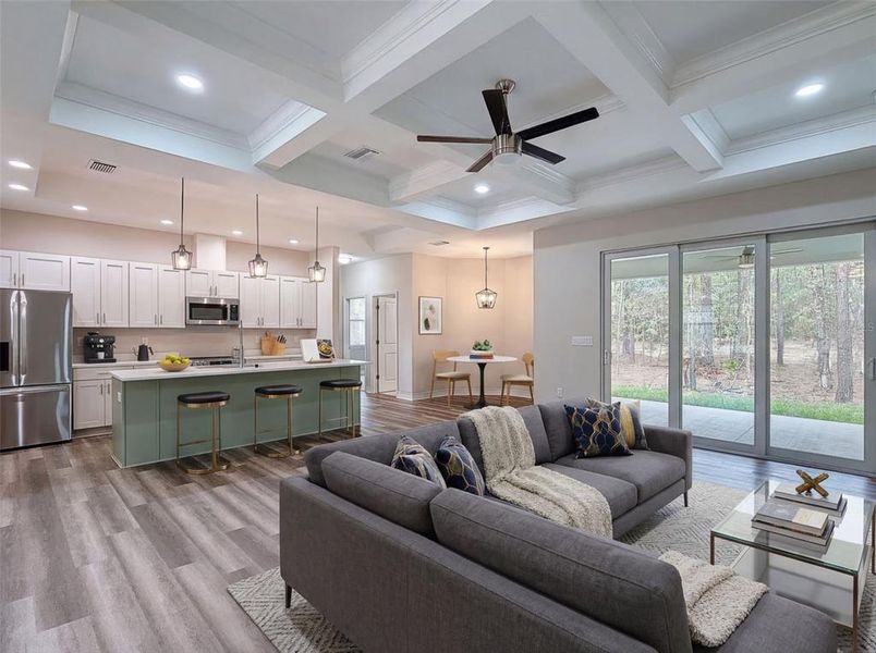 Furnished interior view inside a new home in , Homosassa (Image 13).
