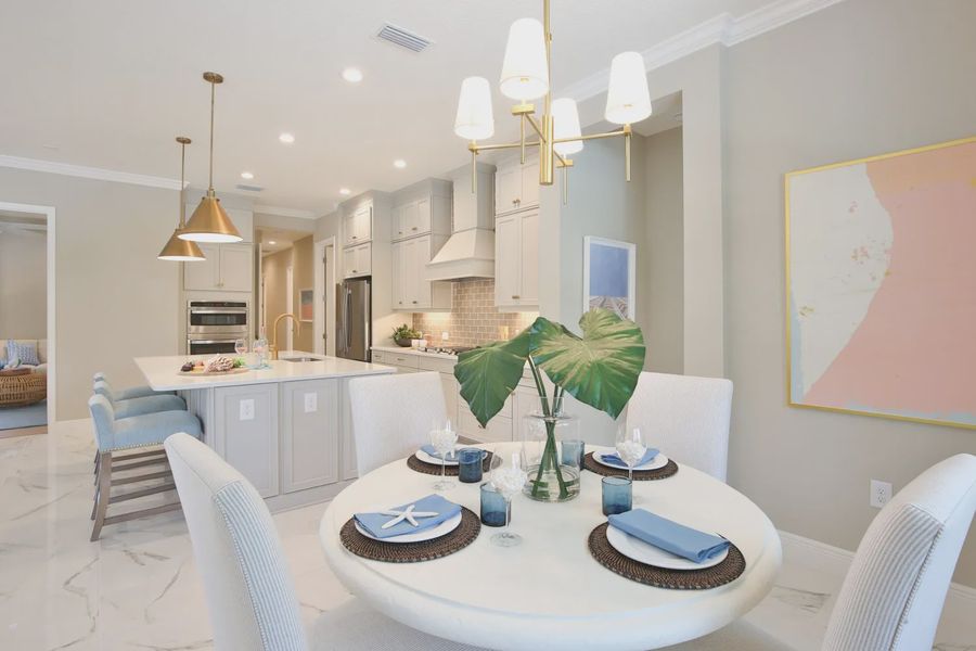 Furnished interior view inside a new home in Boca Royale Golf and Country Club at Wellen Park, Englewood (Image 27). Furnished interior view inside a new home in Boca Royale Golf and Country Club at Wellen Park, Englewood (Image 27).