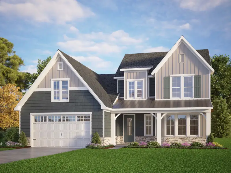 Representative exterior photo of a completed home built from the The Chandler by RobuckHomes in Baylee Ridge, Selma, NC (Image 2). Representative exterior photo of a completed home built from the The Chandler by RobuckHomes in Baylee Ridge, Selma, NC (Image 2).