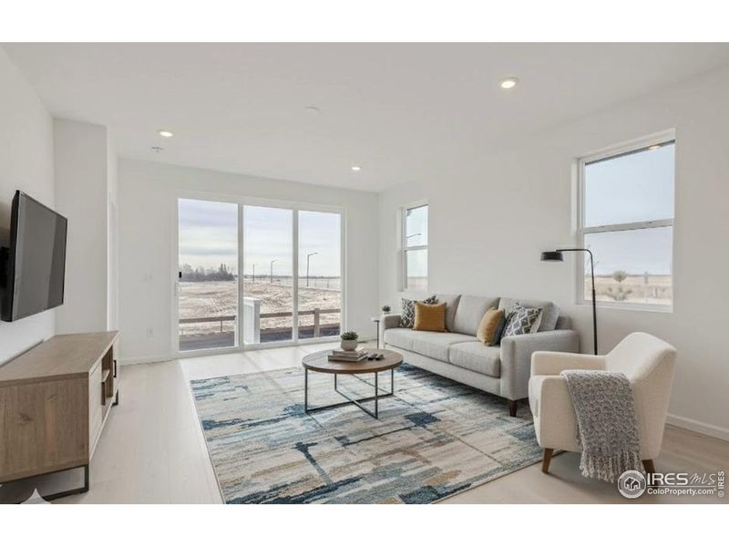 Furnished interior view inside a new home in Country Club Reserve, Fort Collins (Image 4). Furnished interior view inside a new home in Country Club Reserve, Fort Collins (Image 4).
