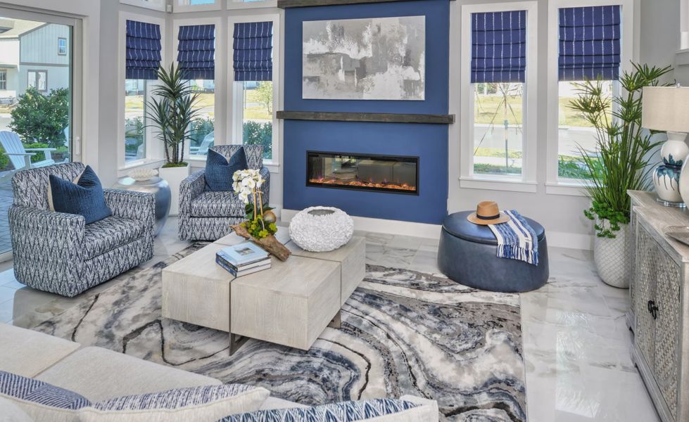 Furnished interior view inside a new home in Laureate Park, Orlando (Image 13).
