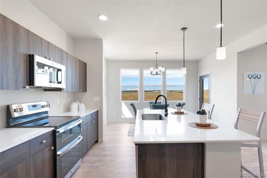 Furnished interior view inside a new home in , Pueblo West (Image 14).