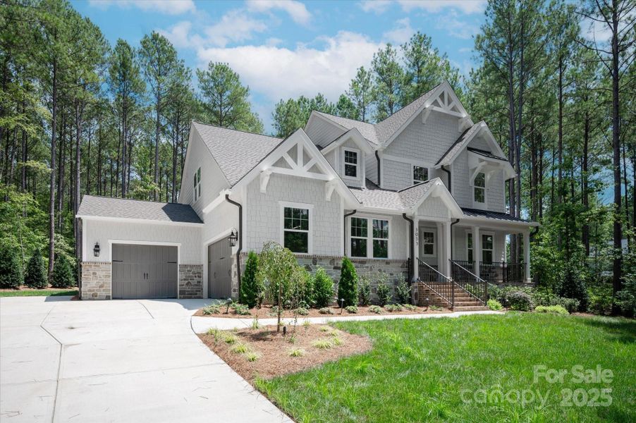Front exterior of a new home in , Lancaster, SC, highlighting curb appeal (Image 22).