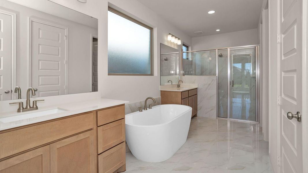 Furnished interior view inside a new home in Candela South 50', Richmond (Image 6).