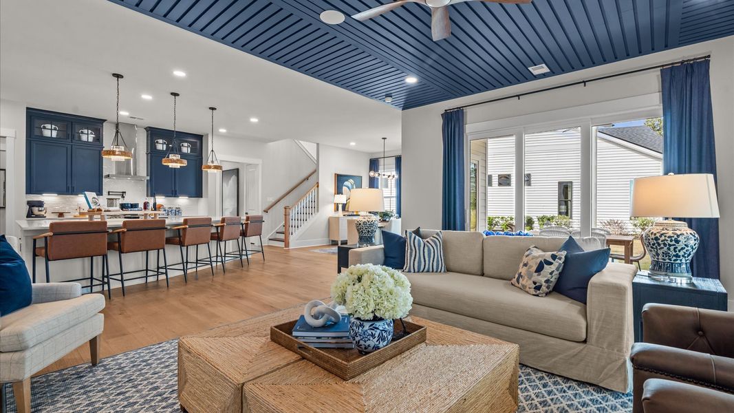 Living Room at the Inspire Model at Summerwind Crossing in Cane Bay
