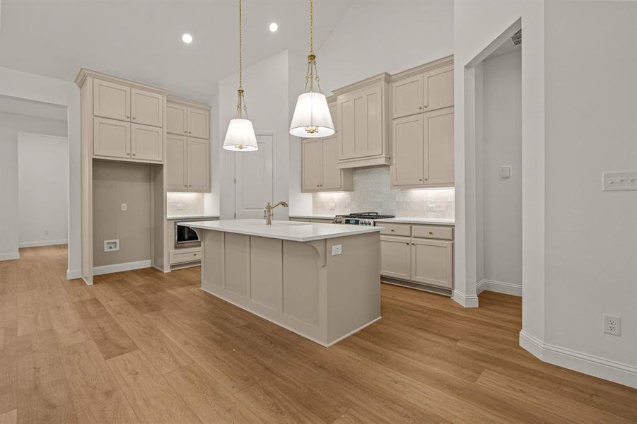 Furnished interior view inside a new home in The Bluffs at Parks of Aledo, Aledo (Image 6).