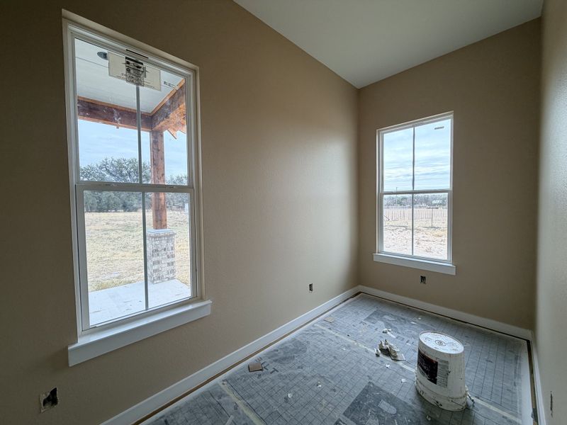 In-progress construction of a new home in Oak Water Ranch, Granbury, TX (Image 29).