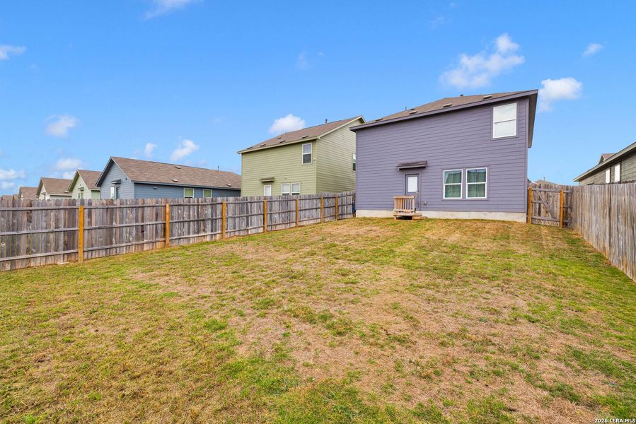 Exterior details and patio area of a home in Morgan Heights, San Antonio (Image 22).
