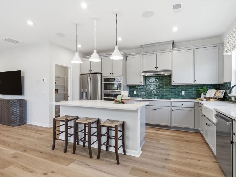 Furnished interior view inside a new home in Ellis Townes, Charlotte (Image 8).