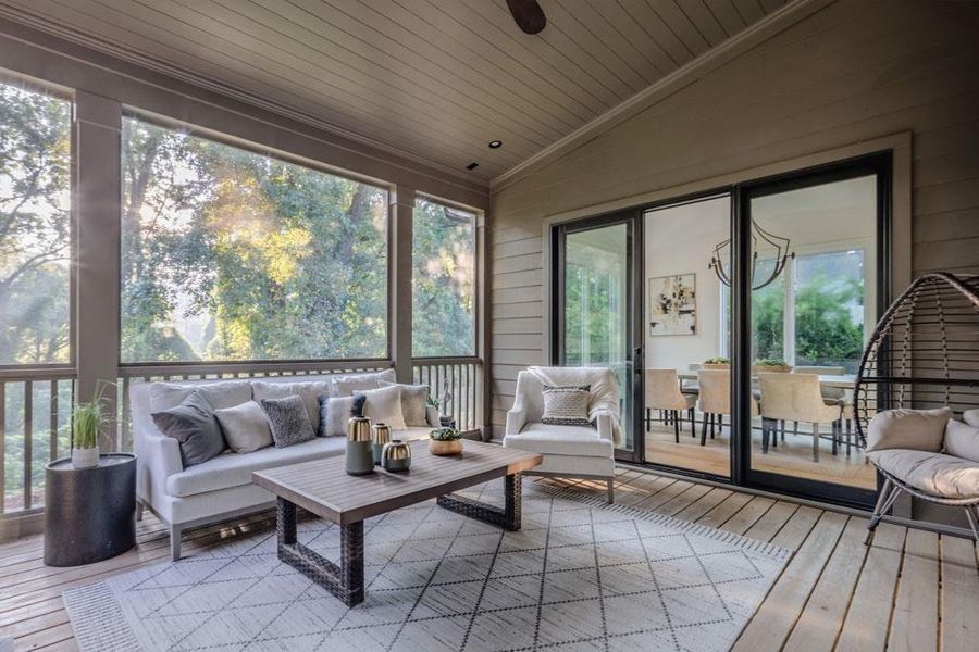 Furnished interior view inside a new home in , Atlanta (Image 24).