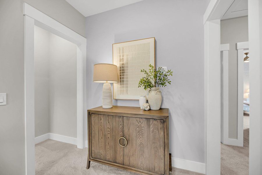 Furnished interior view inside a new home in Indigo Place, North Charleston (Image 24). Furnished interior view inside a new home in Indigo Place, North Charleston (Image 24).