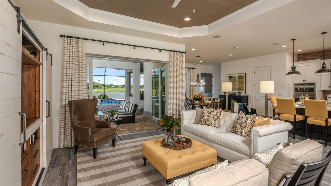 Representative furnished interior of a home built from the Captiva by Neal Communities in Verandah, Fort Myers (Image 9). Representative furnished interior of a home built from the Captiva by Neal Communities in Verandah, Fort Myers (Image 9).