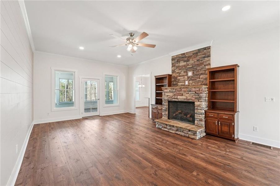 Spacious, unfurnished interior of a new home in , Canton (Image 56).