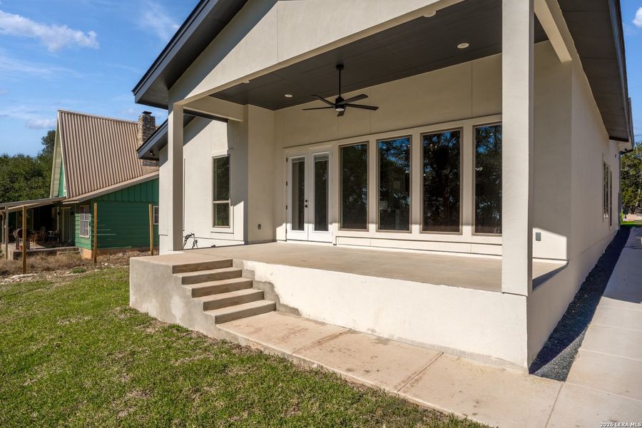 Exterior details and patio area of a home in , Spring Branch (Image 4). Exterior details and patio area of a home in , Spring Branch (Image 4).