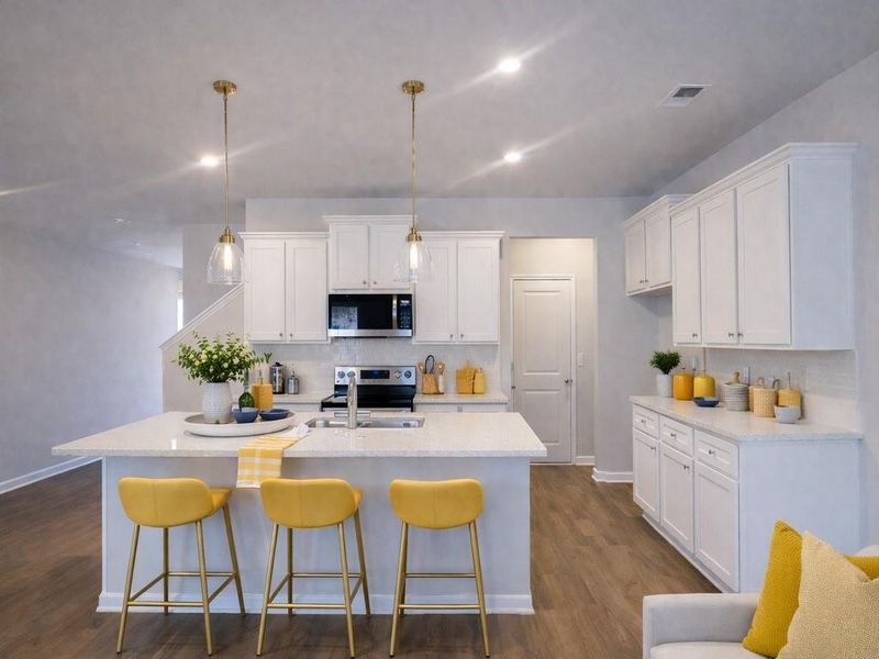 Furnished interior view inside a new home in Lake Harbin, Morrow (Image 10).