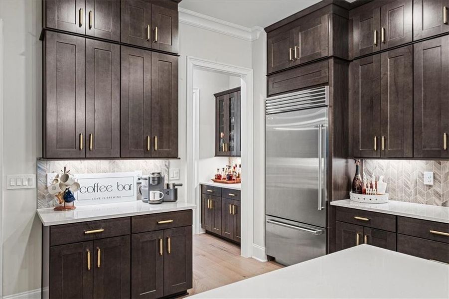 Furnished interior view inside a new home in Manning on the Square, Alpharetta (Image 13).