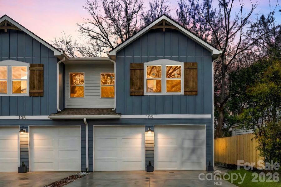 Front exterior of a new home in , Charlotte, NC, highlighting curb appeal (Image 2). Front exterior of a new home in , Charlotte, NC, highlighting curb appeal (Image 2).