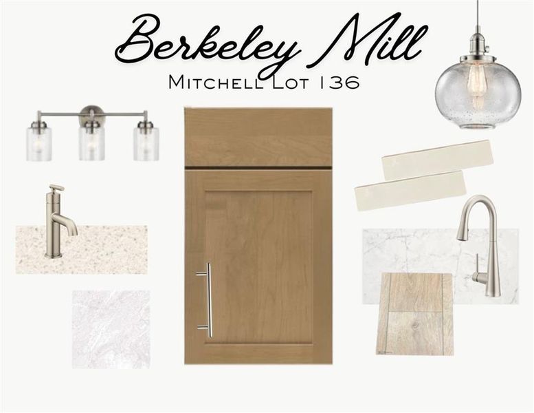 Sample of building materials used in homes in Berkeley Mill, Cumming (Image 23).