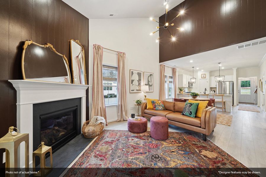 Furnished interior view inside a new home in Central Creek, Goose Creek (Image 6).