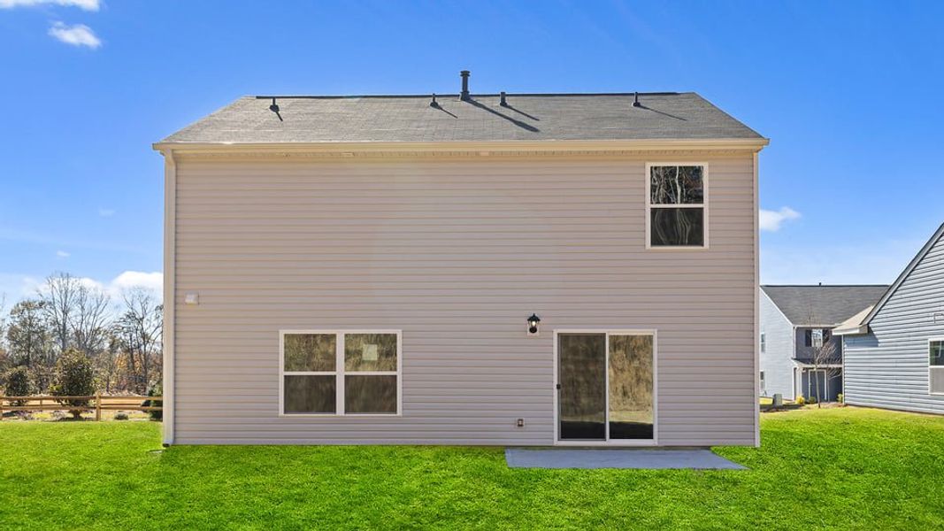 Exterior details and patio area of a home in Durbin Meadows, Fountain Inn (Image 2). Exterior details and patio area of a home in Durbin Meadows, Fountain Inn (Image 2).