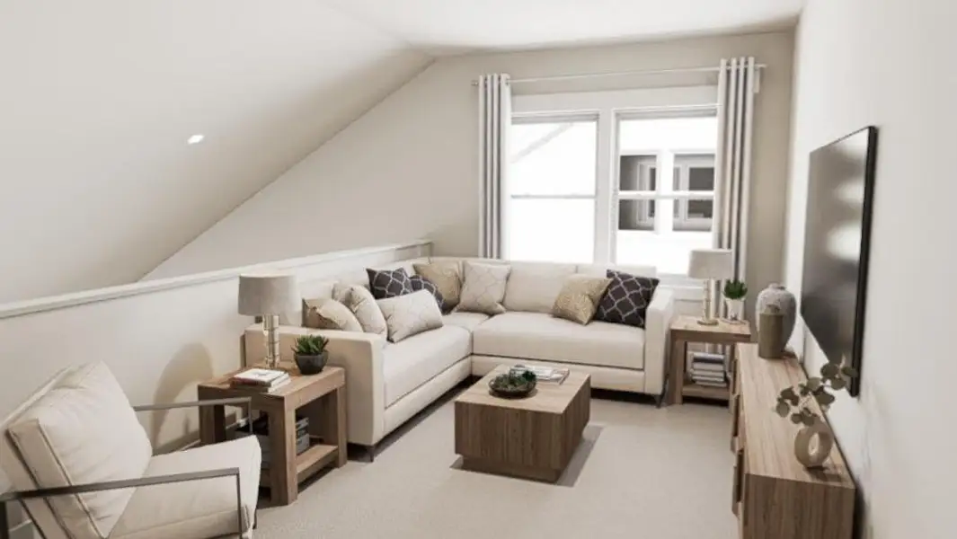 Furnished interior view inside a new home in Allen Park, Raleigh (Image 13).