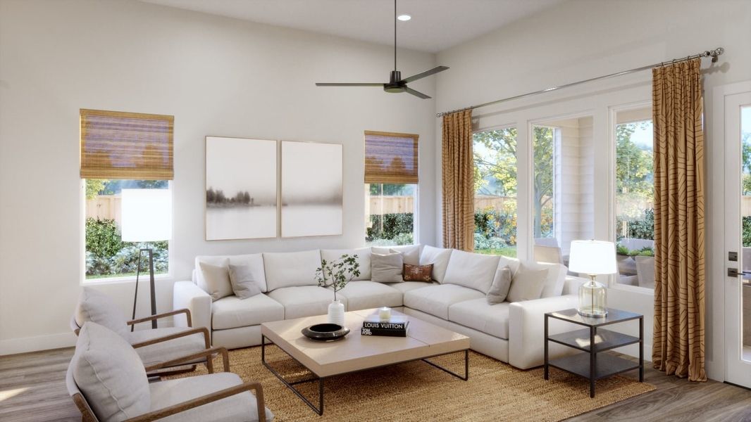 Representative furnished interior of a home built from the 4061 by Risewell Homes in Freedom at Anthem, Kyle (Image 3).