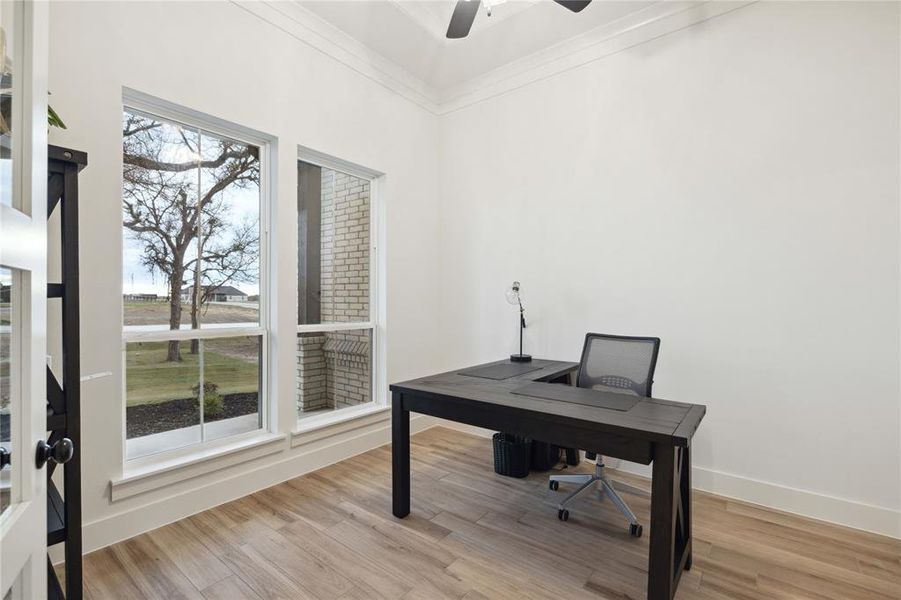 Furnished interior view inside a new home in Vintage Oaks, Weatherford (Image 5).