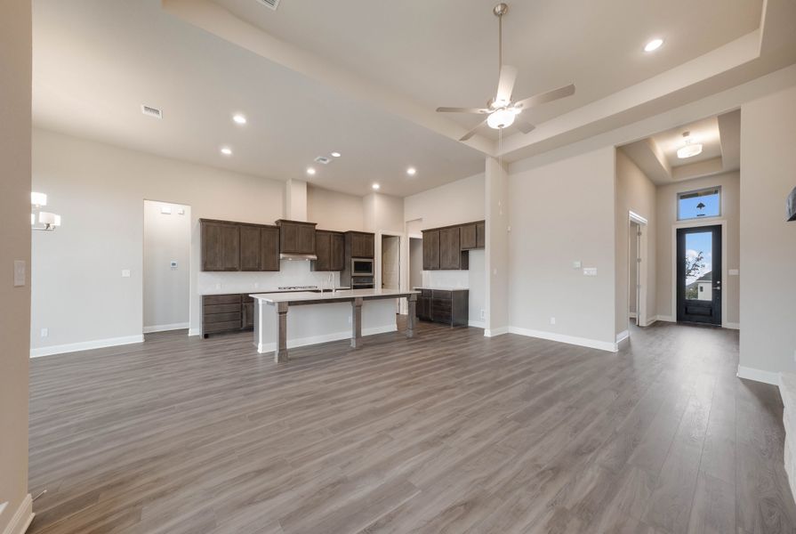 Representative unfurnished interior of a home built from the The Davinci by Whitestone Custom Homes in Johnson Ranch, Bulverde (Image 48).