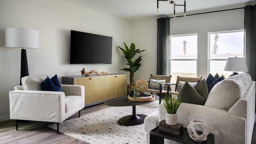 Representative furnished interior of a home built from the Indigo by Casa Fresca Homes in Pasadena Woods, Dade City (Image 6).