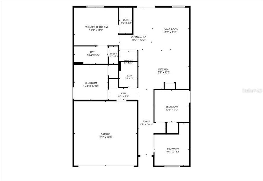 2D floor plan layout of this home in , Punta Gorda, FL (Image 5). 2D floor plan layout of this home in , Punta Gorda, FL (Image 5).