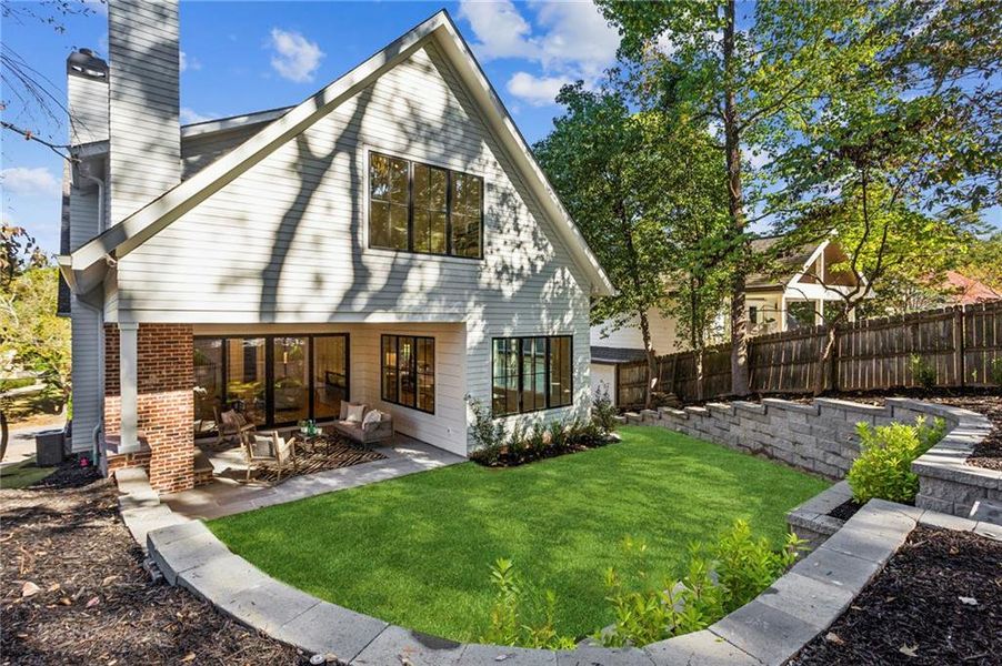 Exterior details and patio area of a home in , Atlanta (Image 32).