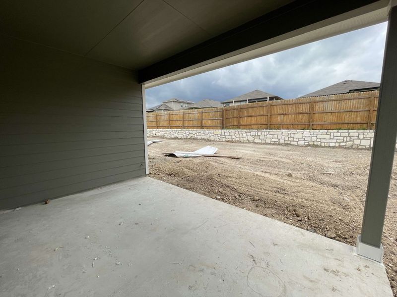 Covered patio