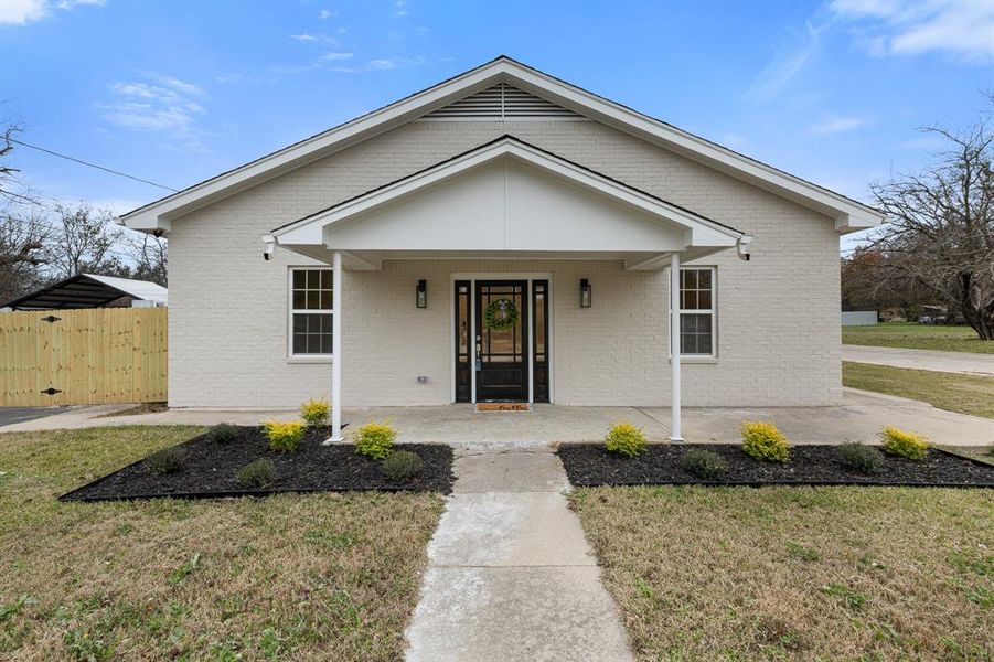 Front exterior of a new home in , Bridgeport, TX, highlighting curb appeal (Image 1). Front exterior of a new home in , Bridgeport, TX, highlighting curb appeal (Image 1).