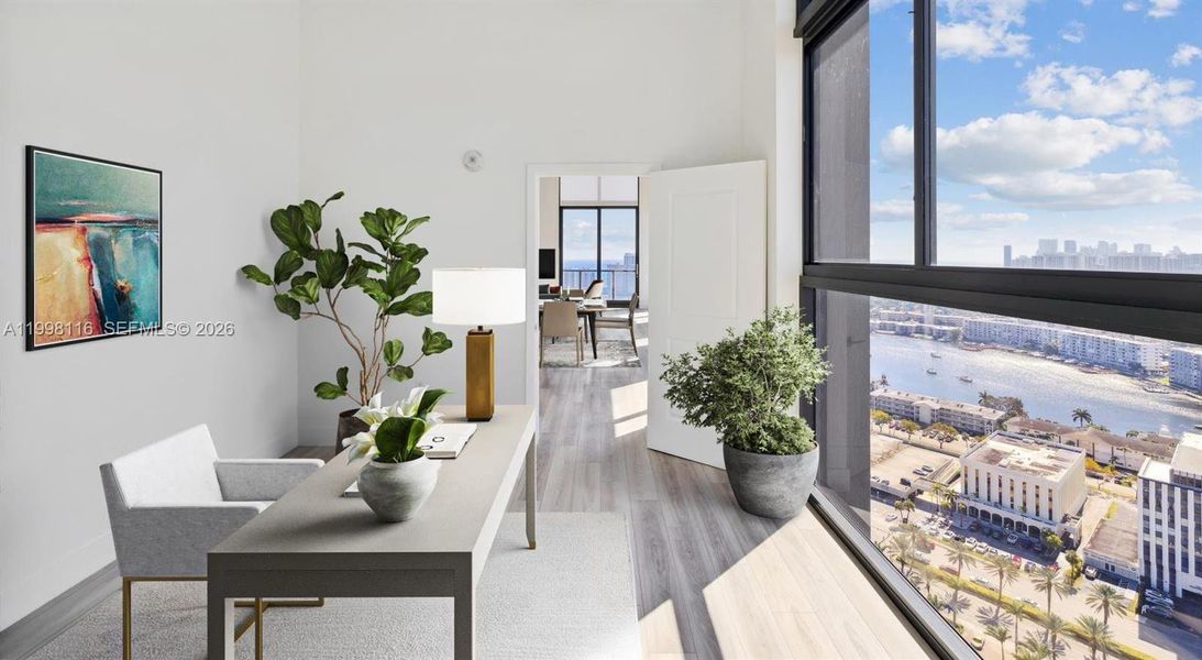 Furnished interior view inside a new home in , Hallandale Beach (Image 18).
