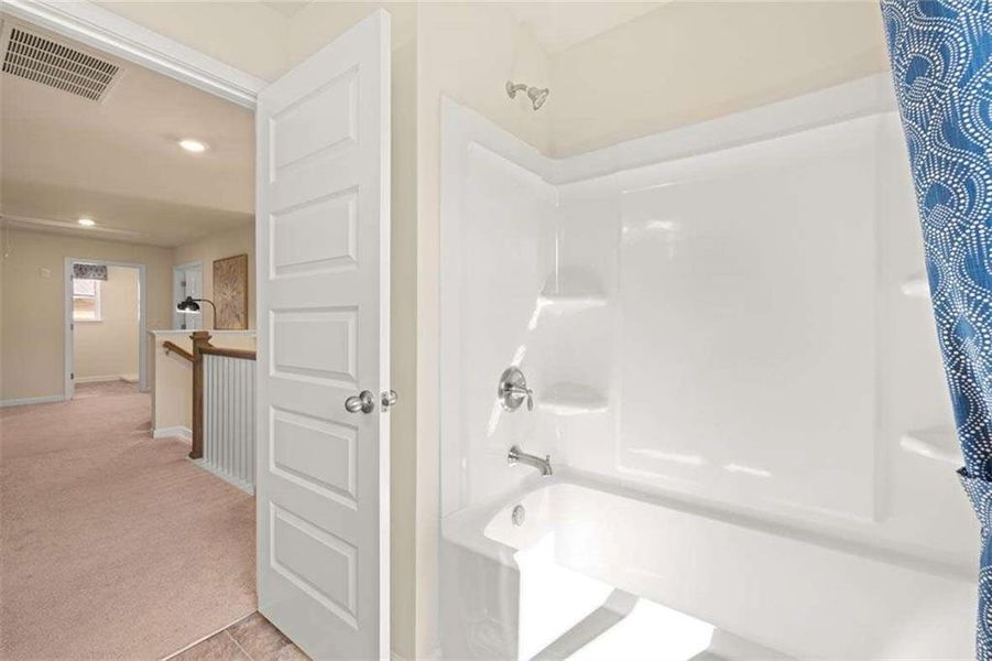 Furnished interior view inside a new home in Wildwood, Covington (Image 42). Furnished interior view inside a new home in Wildwood, Covington (Image 42).