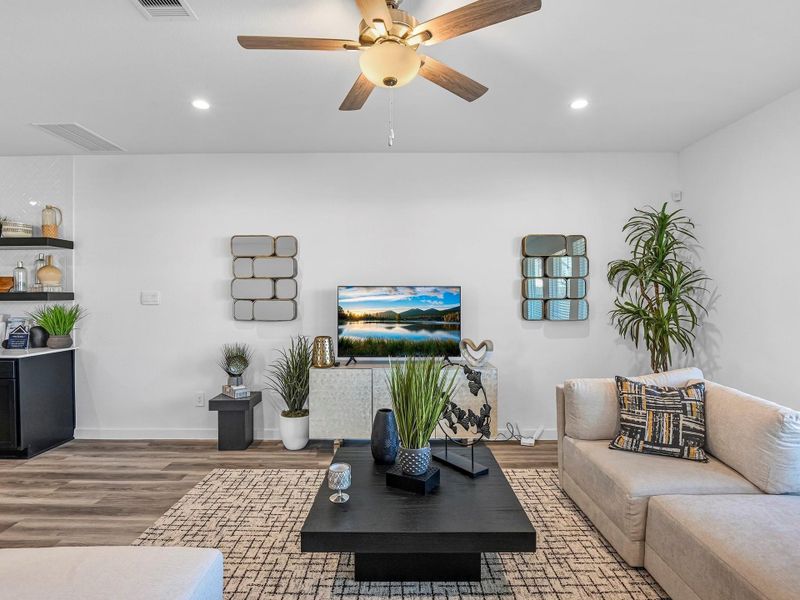 Furnished interior view inside a new home in City Gate North, Houston (Image 18). Furnished interior view inside a new home in City Gate North, Houston (Image 18).