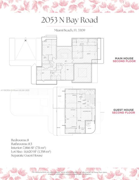 2D floor plan layout of this home in , Miami Beach, FL (Image 6).