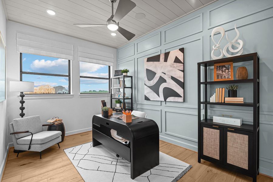 Furnished interior view inside a new home in Grange - Reserve Collection, Katy (Image 3).