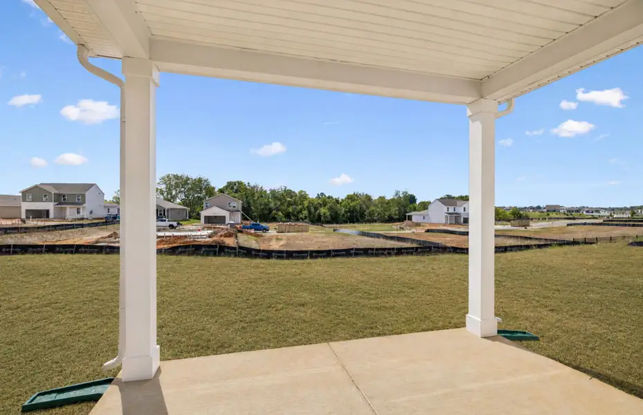 Exterior details and patio area of a home in Highlands of Carter's Station, Columbia (Image 3).