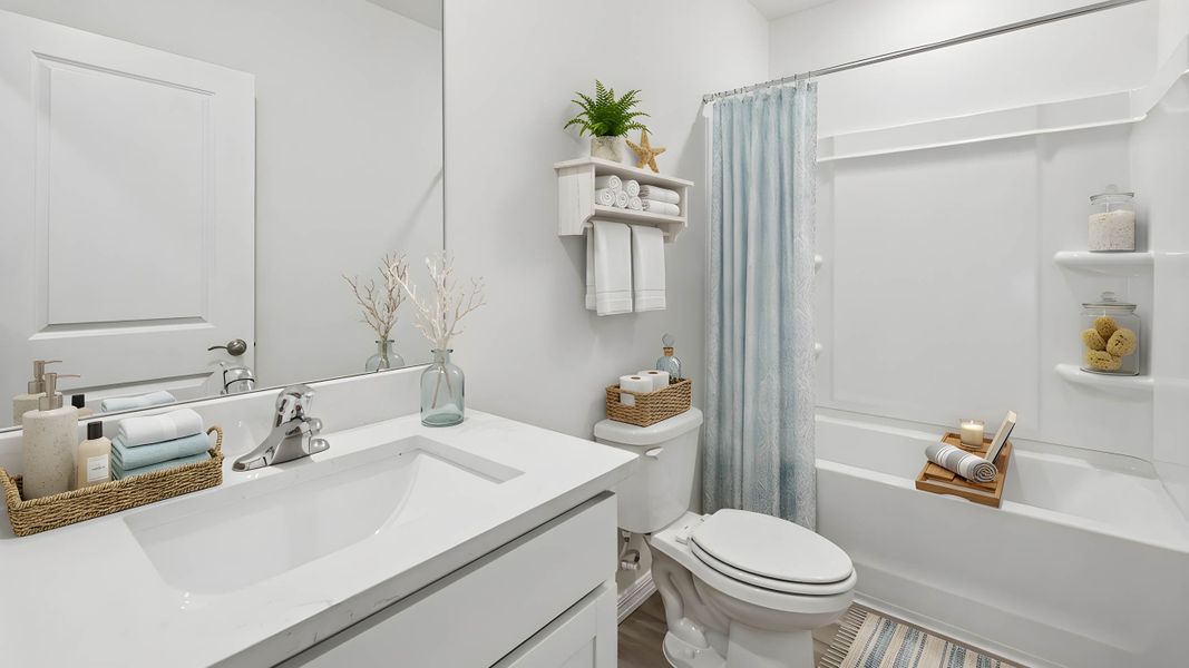 Representative furnished interior of a home built from the Darwin by D.R. Horton in Ocala Crossings South, Ocala (Image 13).