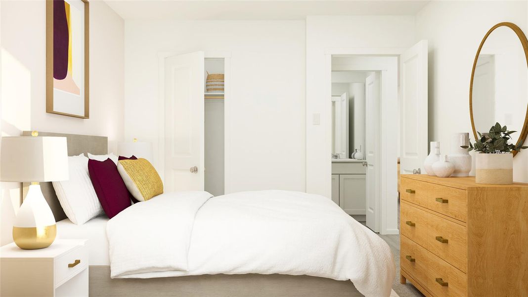 Furnished interior view inside a new home in Summerside: Watermill Collection, Lockhart (Image 9).