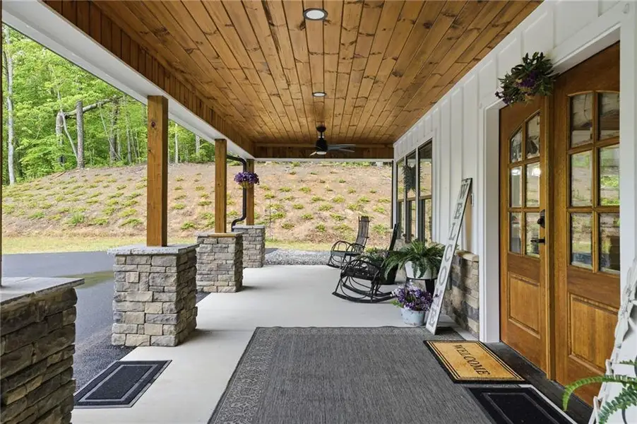 Exterior details and patio area of a home in , Ball Ground (Image 21).