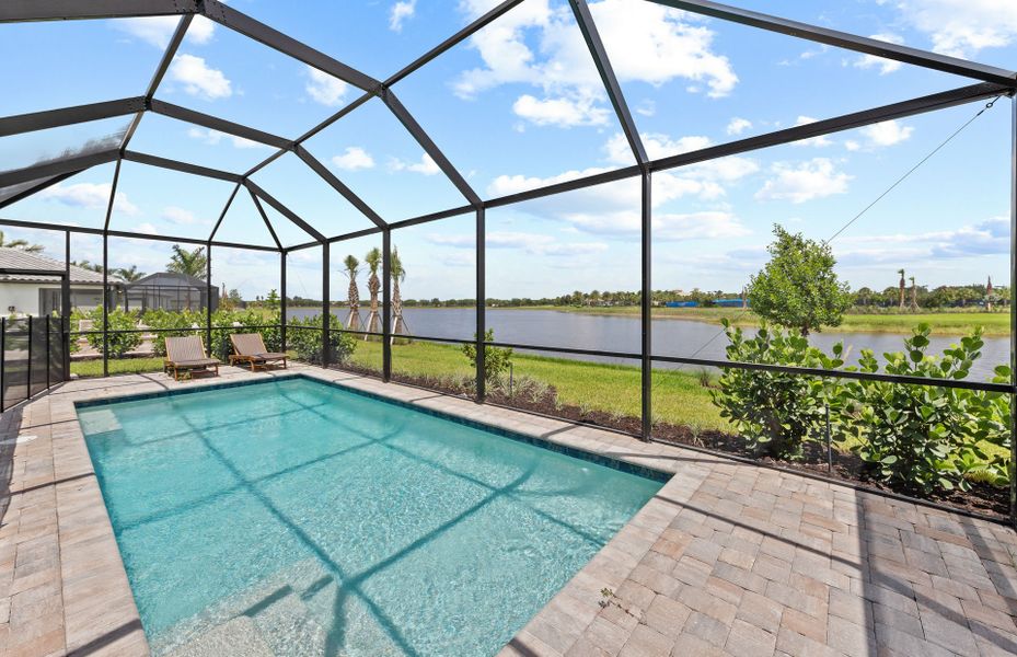 Screened-in pool Screened-in pool