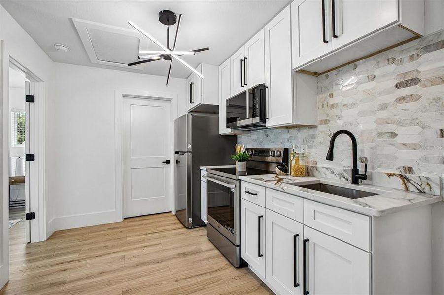 Furnished interior view inside a new home in , Tampa (Image 49).