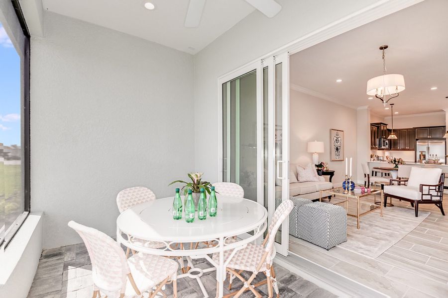 Furnished interior view inside a new home in Kings Gate, Punta Gorda (Image 6).