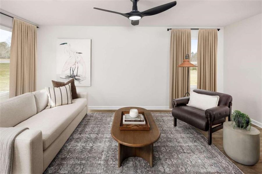 Furnished interior view inside a new home in Moss Creek, Hogansville (Image 6).